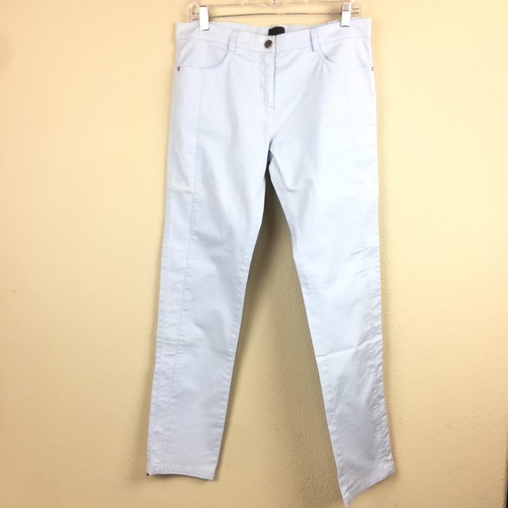 Fendi Light Blue Ankle Zip Pants size 28